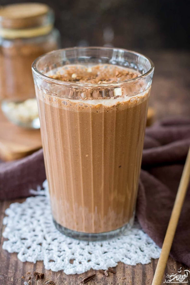 اسموتی قهوه با کاکائو